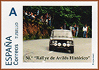 Sello personalizado del 50 Rallye Avil�s Hist�rico. G. F. Avilesino.